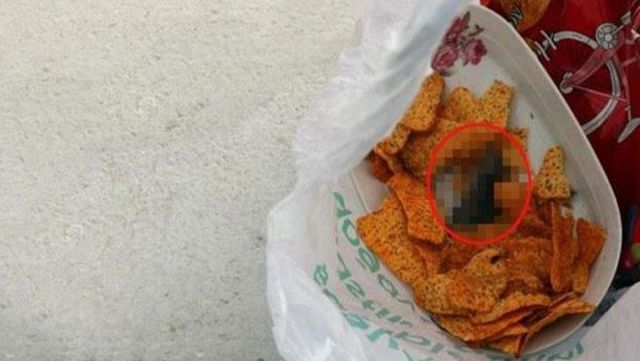 Cipsten çıkan ölü fare infial yarattı! 