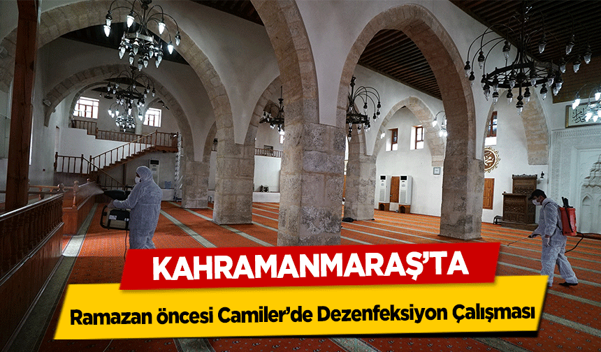 Ramazan öncesi Camiler’de Dezenfeksiyon Çalışması