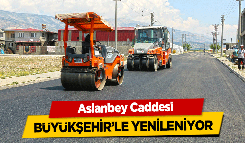 Aslanbey Caddesi büyükşehir’le yenileniyor