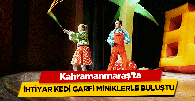 Kahramanmaraş’ta ihtiyar kedi garfi miniklerle buluştu