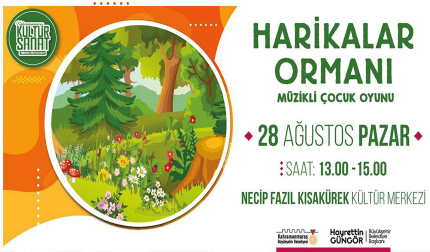 Harikalar Ormanı gösterisi Kahramanmaraş’ta Minikleri Bekliyor