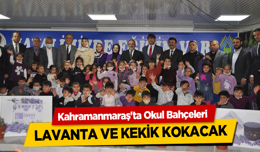 Kahramanmaraş'ta Okul Bahçeleri lavanta ve kekik kokacak