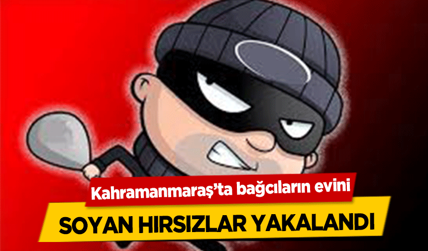 Kahramanmaraş’ta bağcıların evini soyan hırsızlar yakalandı