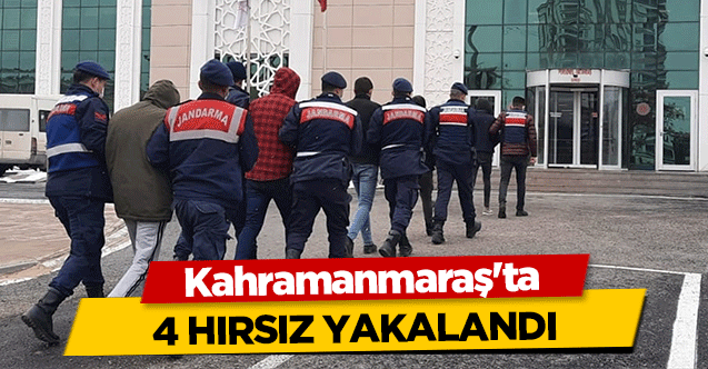 Kahramanmaraş'ta 4 hırsız yakalandı