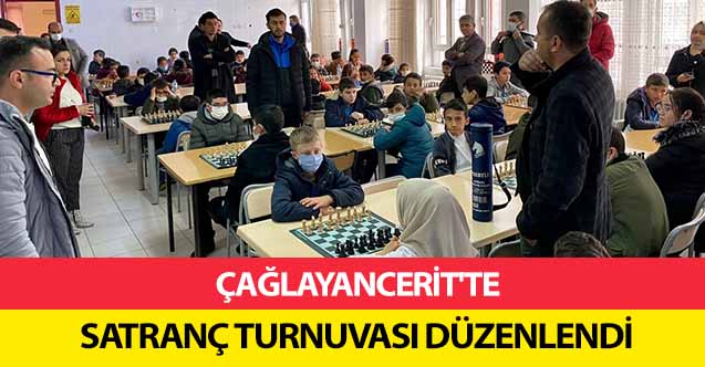 Çağlayancerit'te satranç turnuvası düzenlendi