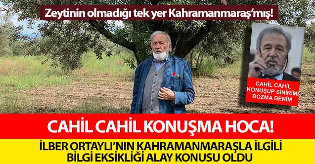 İlber Ortaylı’nın Kahramanmaraş’la ilgili cahilliği alay konusu oldu