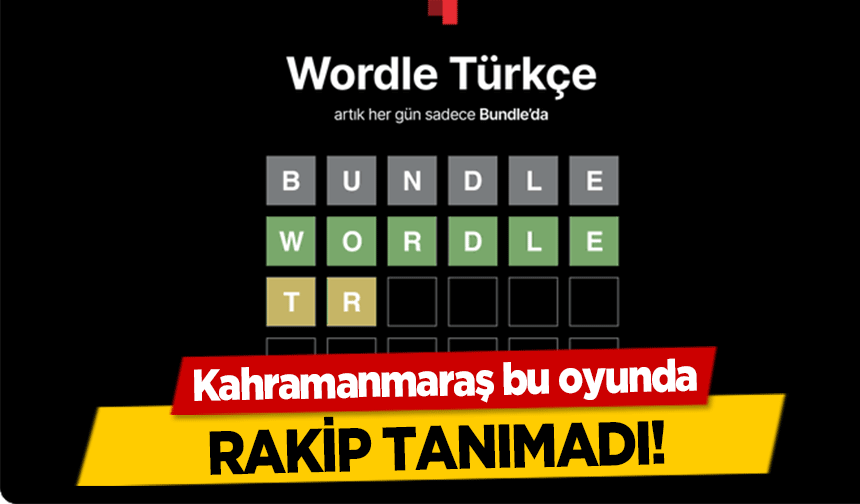 Kahramanmaraş bu oyunda rakip tanımadı!