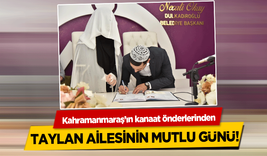 Taylan ailesinin mutlu günü!