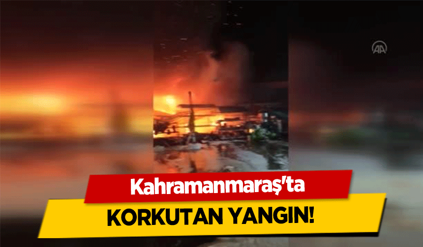 Kahramanmaraş'ta korkutan yangın!