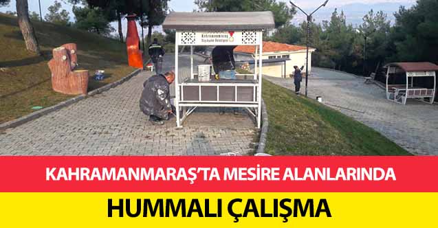 Kahramanmaraş’ta mesire alanlarında hummalı çalışma