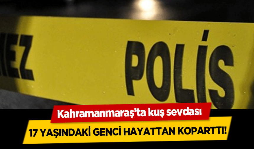 Kahramanmaraş’ta kuş sevdası 17 yaşındaki genci hayattan koparttı!