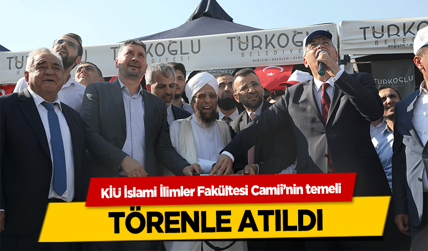 KİÜ İslami İlimler Fakültesi Camii’nin temeli düzenlenen törenle atıldı