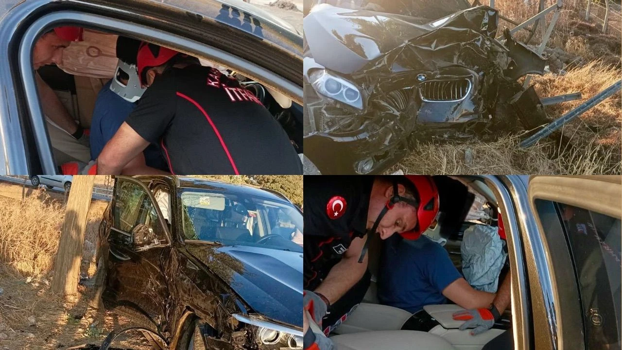 Kahramanmaraş'ta milyonluk araç pert oldu: Sürücü kurtarıldı!