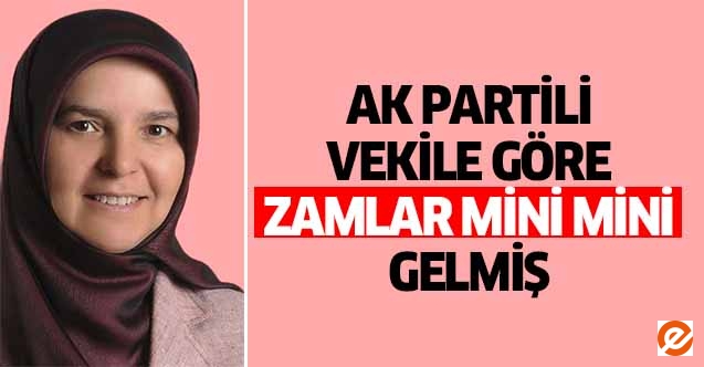 Ak Partili vekile göre zamlar ‘mini mini’ gelmiş