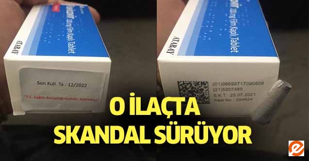 O ilaçta skandal sürüyor