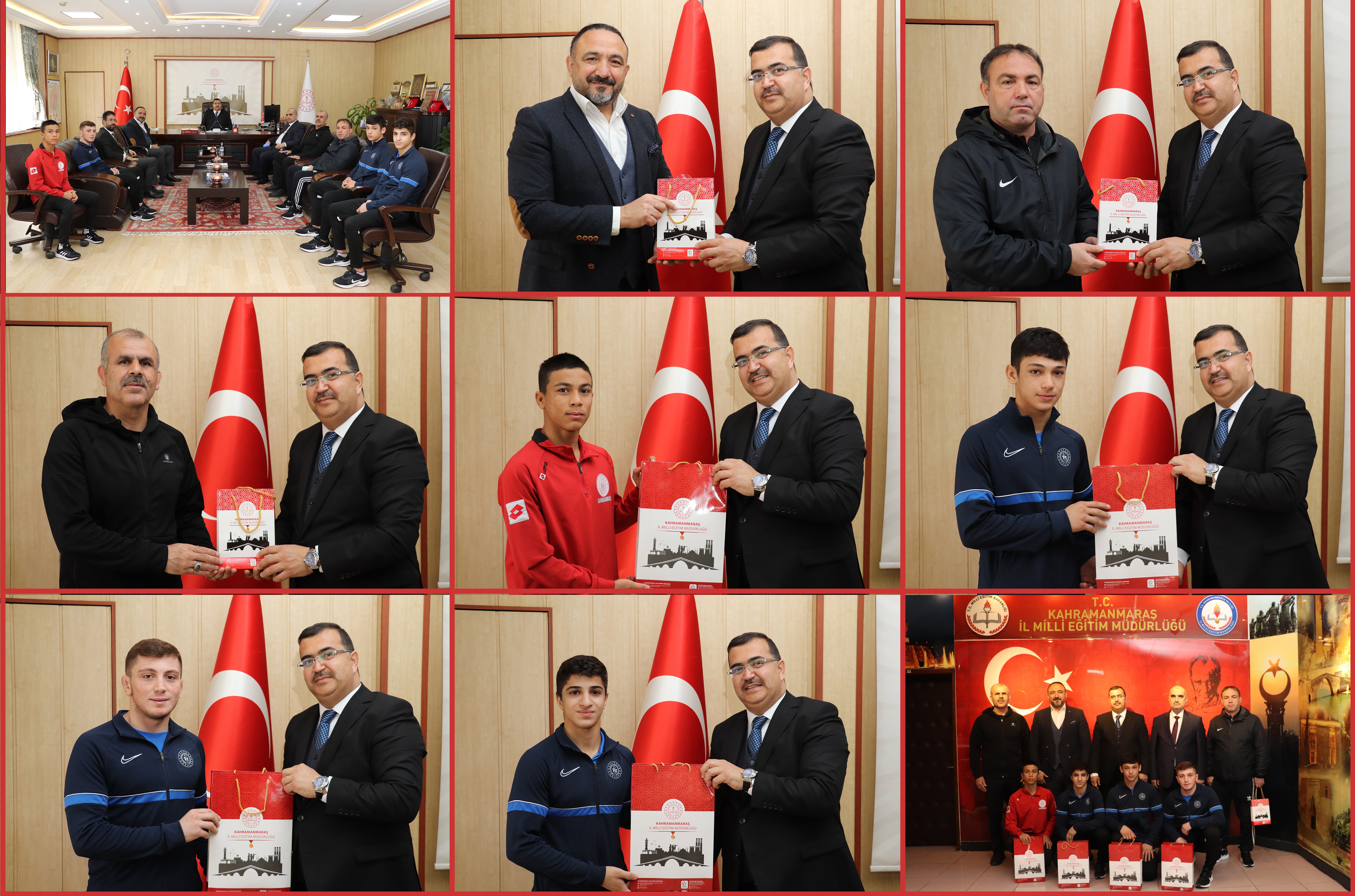 Kahraman, Türkiye Şampiyonu olan güreş takımını kabul etti