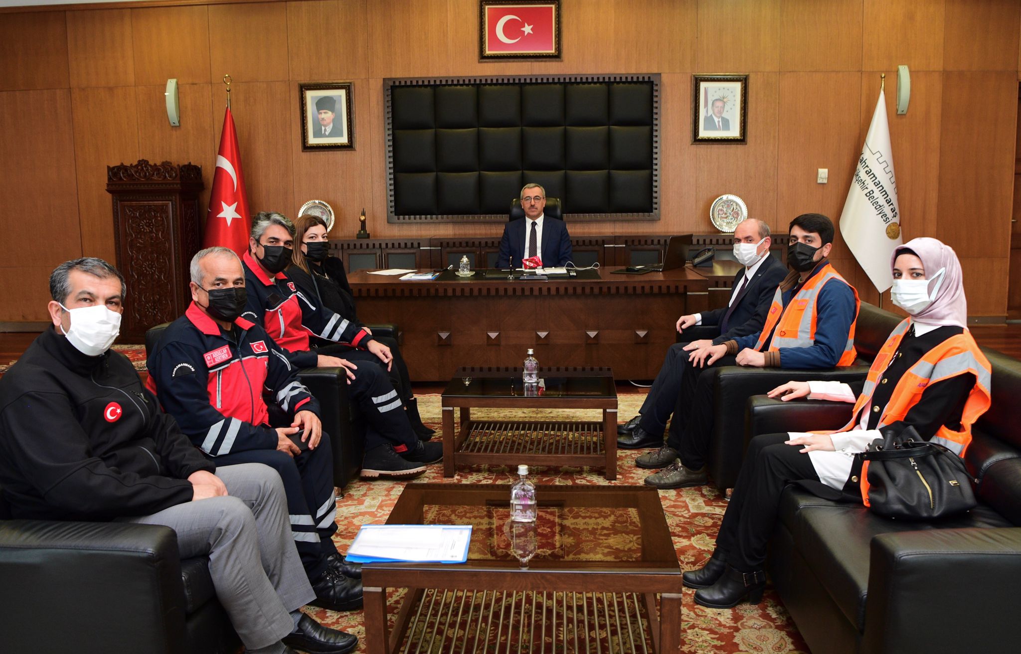 Başkan Güngör AFAD ekibini ağırladı
