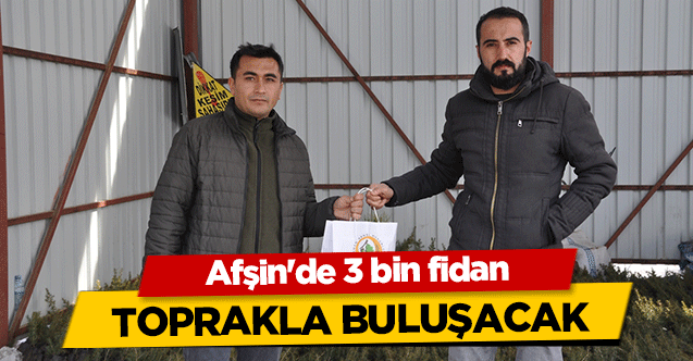 Afşin'de 3 bin fidan toprakla buluşacak