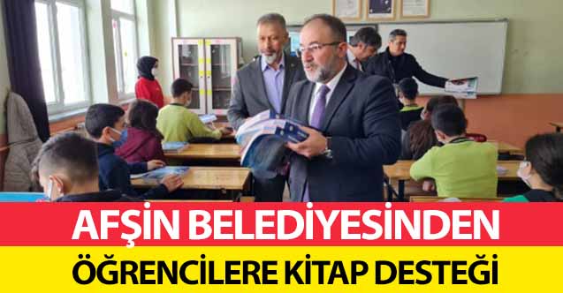 Afşin belediyesinden öğrencilere kitap desteği