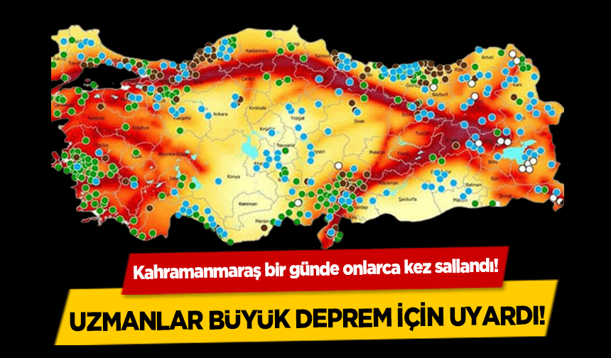 Kahramanmaraş bir günde onlarca kez sallandı! Uzmanlar büyük deprem için uyardı!