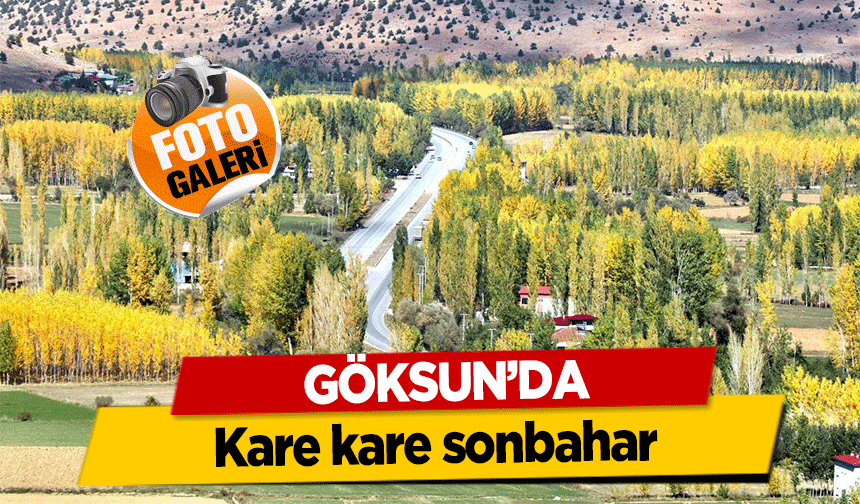 Göksun’da kare kare sonbahar