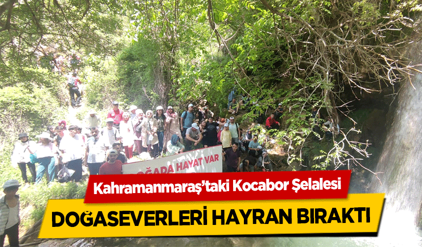 Kahramanmaraş’taki Kocabor Şelalesi doğaseverleri hayran bıraktı