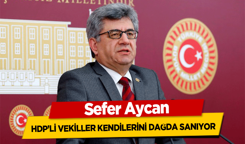 Sefer Aycan, HDP’li vekiller kendilerini dağda sanıyor