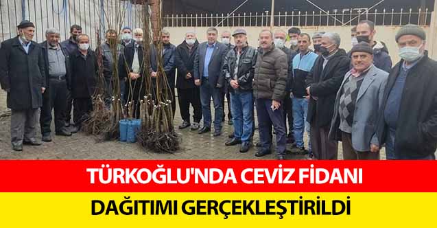Türkoğlu'nda ceviz fidanı dağıtımı gerçekleştirildi