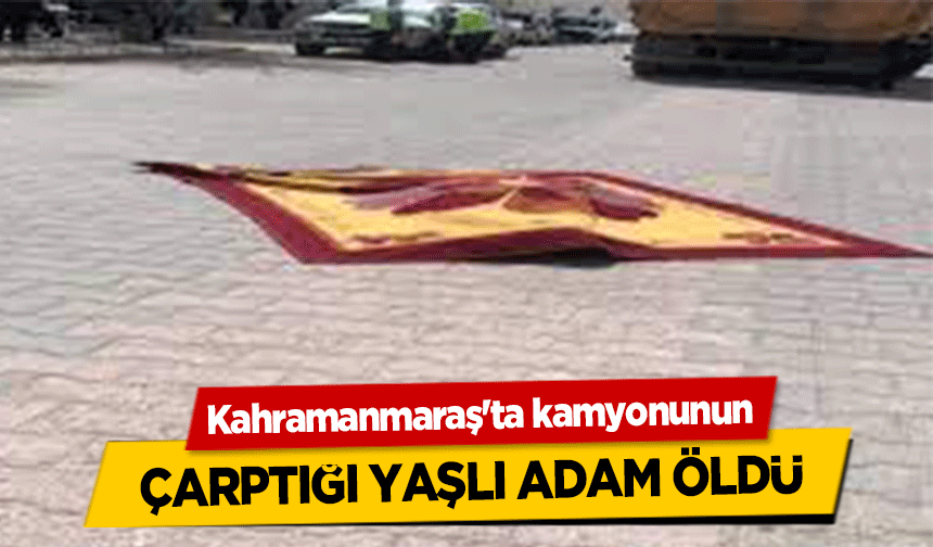 Kahramanmaraş'ta kamyonunun çarptığı yaşlı adam öldü