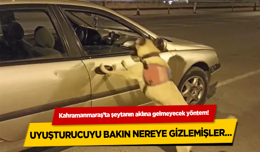 Kahramanmaraş’ta şeytanın aklına gelmeyecek yöntem! Uyuşturucuyu bakın nereye gizlemişler