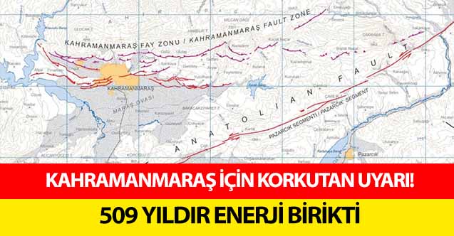 Kahramanmaraş için korkutan uyarı! 509 yıldır enerji birikti