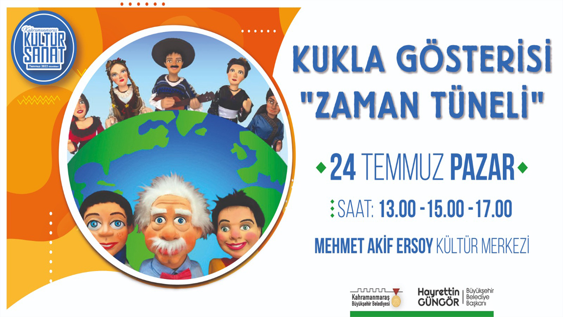 Kahramanmaraş’ta ‘Zaman Tüneli’ Kukla Gösterisi Çocuklarla Buluşacak