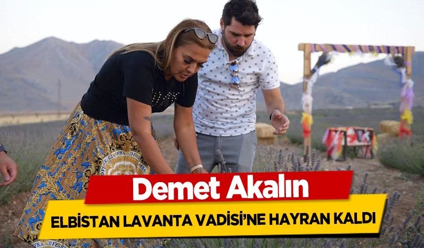 Demet Akalın, Elbistan lavanta vadisi’ne hayran kaldı