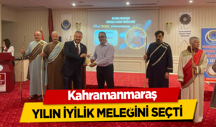 Kahramanmaraş yılın iyilik meleğini seçti
