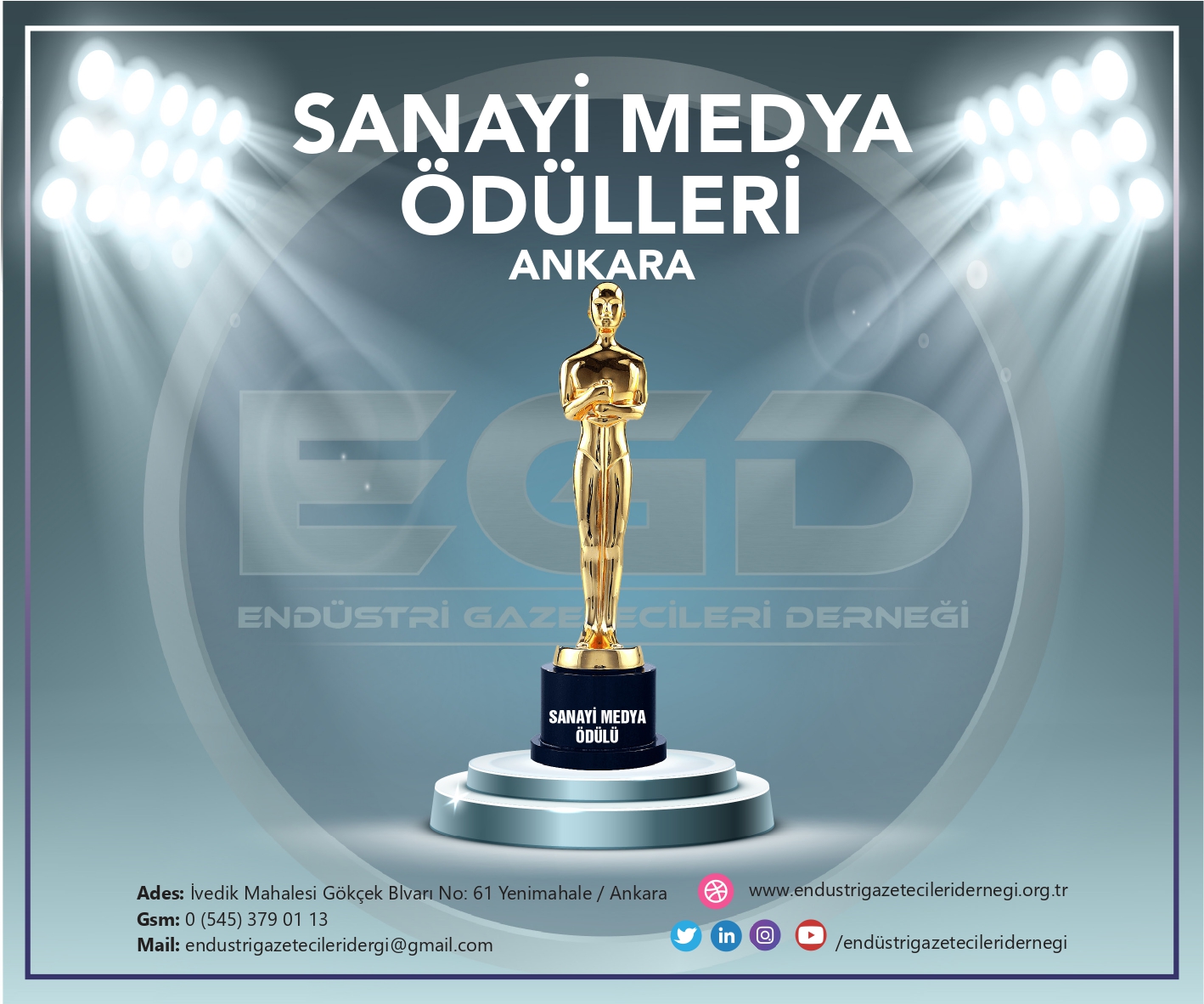 Sanayi medya ödülleri sahiplerini bekliyor!