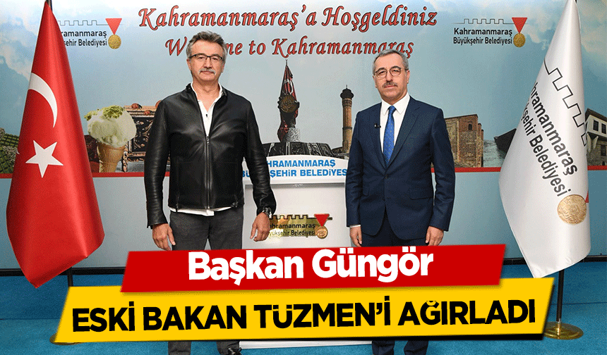 Başkan Güngör Eski Bakan Tüzmen’i ağırladı