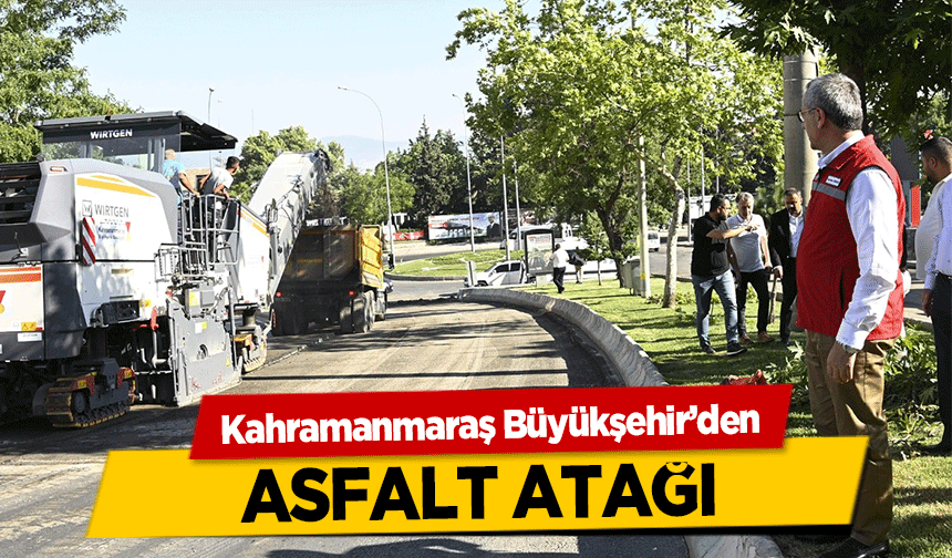 Kahramanmaraş Büyükşehir’den asfalt atağı