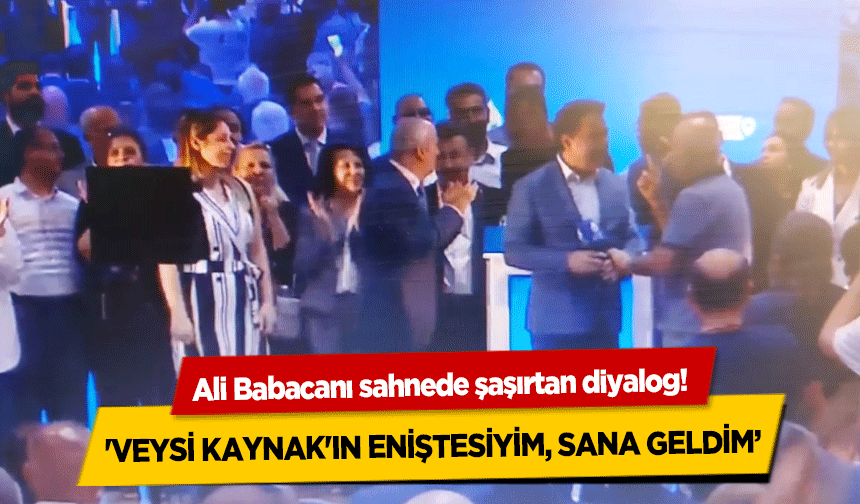 Ali Babacanı sahnede şaşırtan diyalog! 'Veysi Kaynak'ın eniştesiyim, Sana geldim’