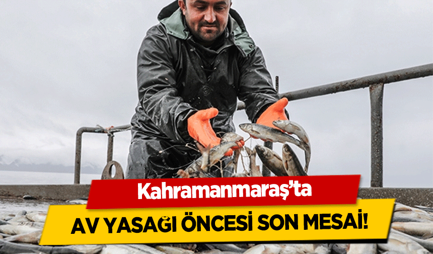 Kahramanmaraş’ta av yasağı öncesi son kürek çekildi!