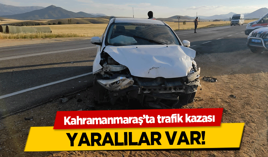 Afşin’de iki otomobil çarpıştı! 5 yaralı