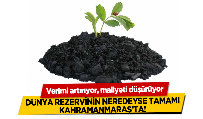 Dünya rezervinin neredeyse tamamı Kahramanmaraş’ta! Verimi artırıyor, maliyeti düşürüyor