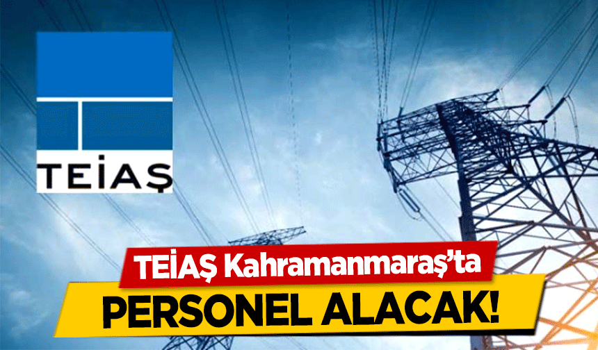 TEİAŞ Kahramanmaraş’ta personel alacak!