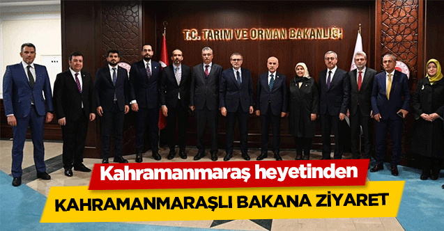 Kahramanmaraş heyetinden, Kahramanmaraşlı bakana ziyaret