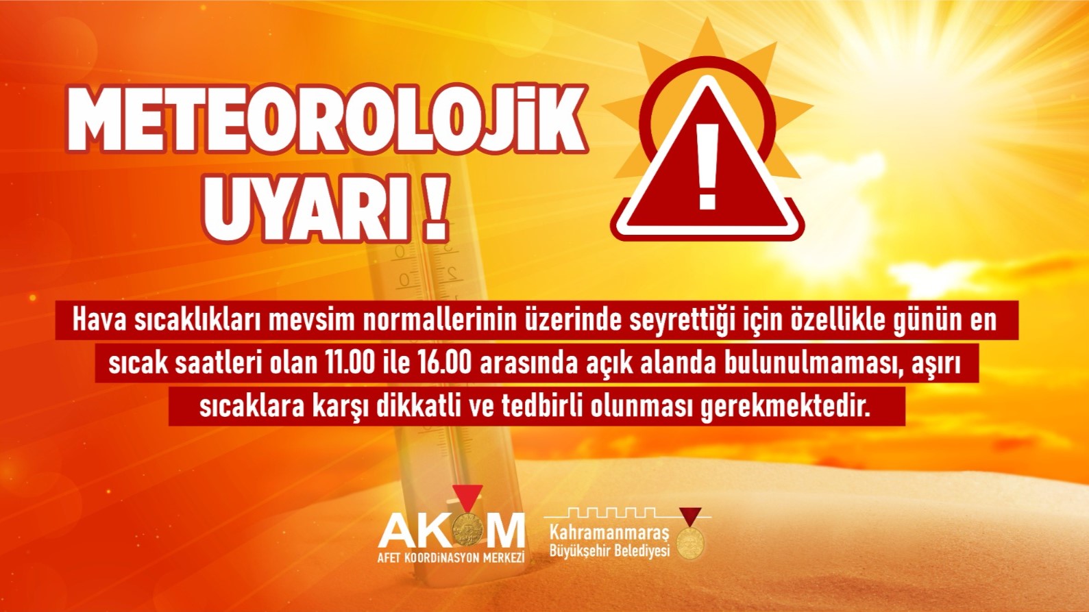Kahramanmaraş’ta Termometreler 46 Dereceyi Gösterecek!