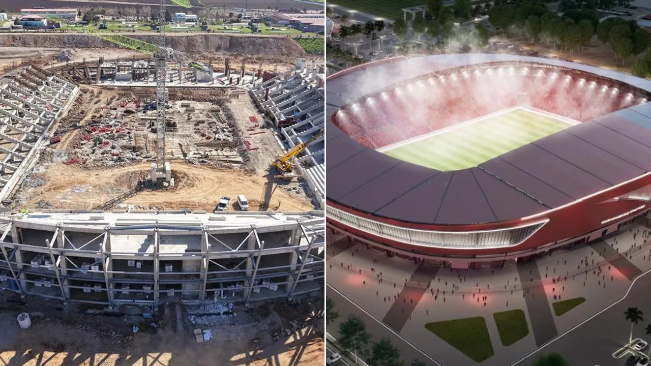 Kahramanmaraş Yeni Stadyum İnşaatında Son Durum: Tribünler Yükseliyor!