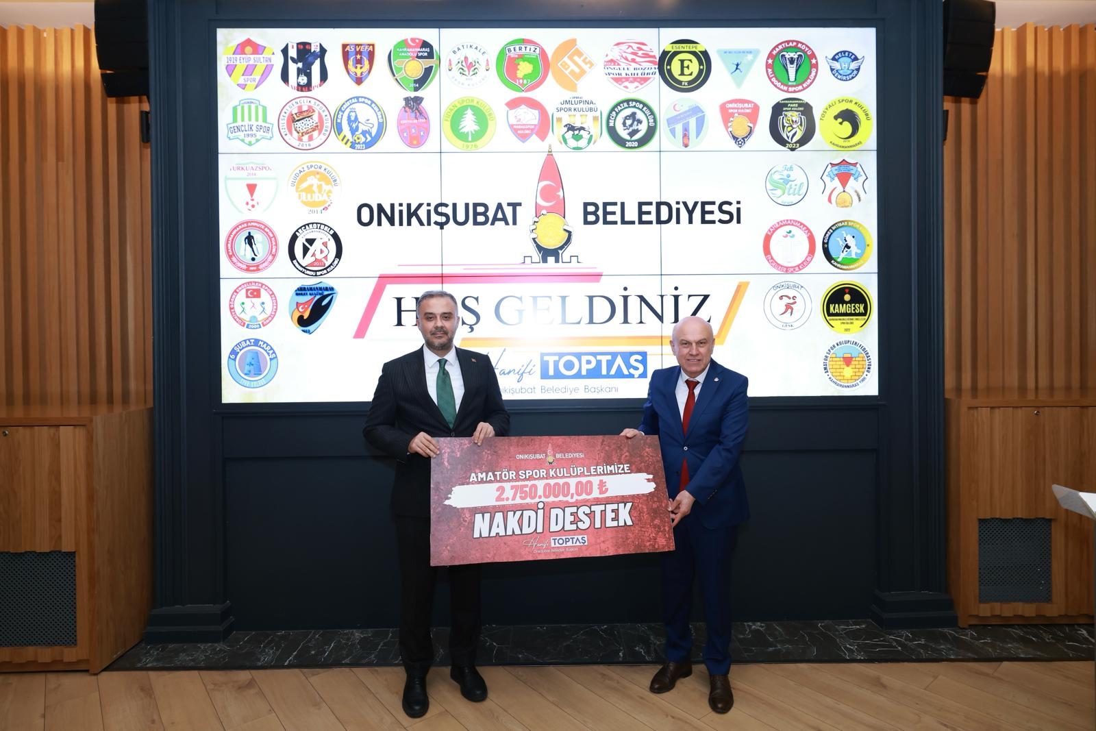 Onikişubat’ta Amatör Spora Can Suyu: Hanifi Toptaş’tan Dev Destek Paketi